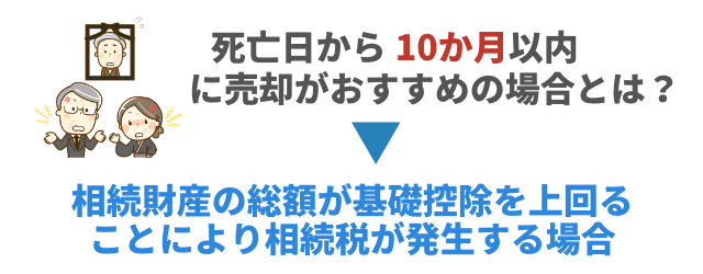 相続開始から10か月以内に不動産売却がおすすめの場合とは？