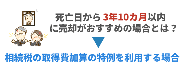 相続開始から3年10カ月以内に不動産売却がおすすめの場合とは？