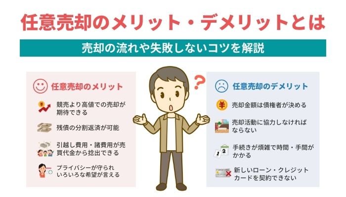 任意売却のメリット・デメリットとは｜売却の流れや失敗しないコツを解説